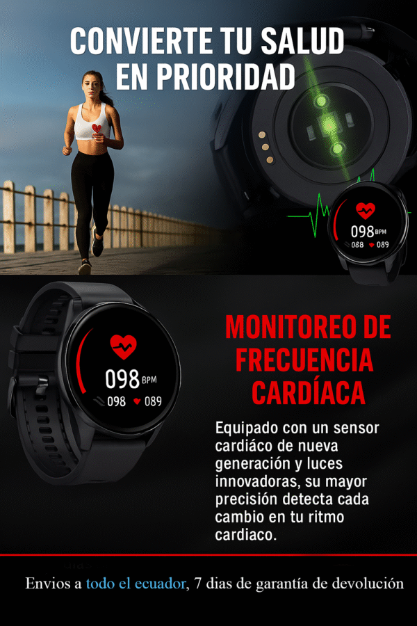 ⌚ Smartwatch GT5 – Elegancia y Tecnología en un Diseño Redondo