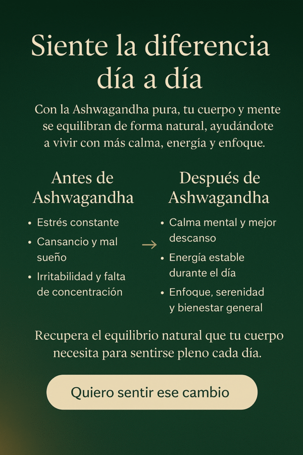 Ashwagandha Pura y Reductor de Estrés - Imagen 7
