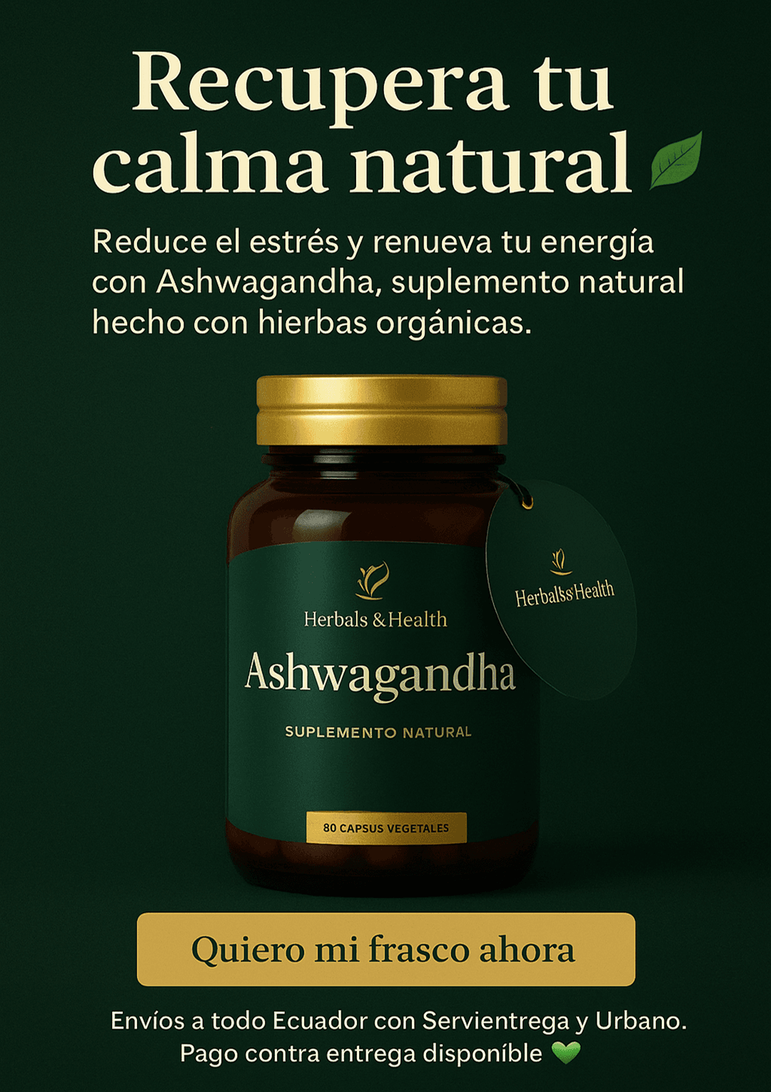 Reduce el estrés con Ashwagandha pura